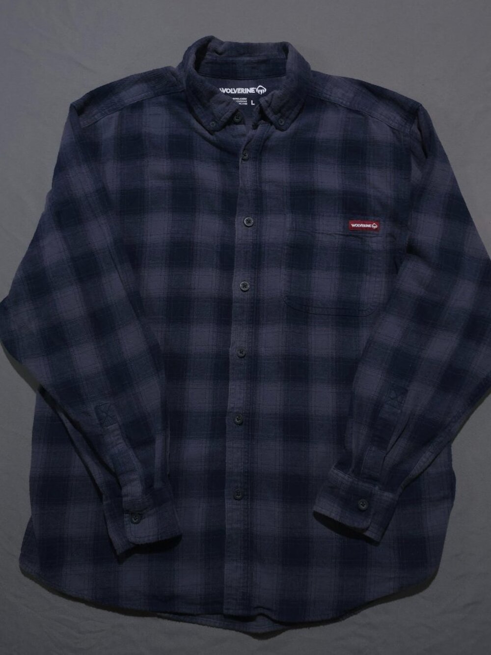 Wolverine Flannel Shirt Size L